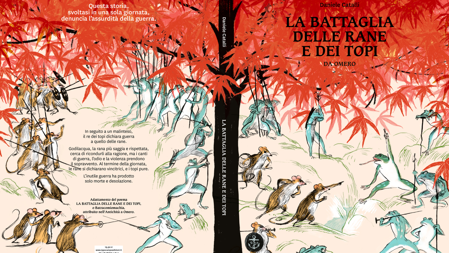 la battaglia delle rane e dei topi fronte e retro