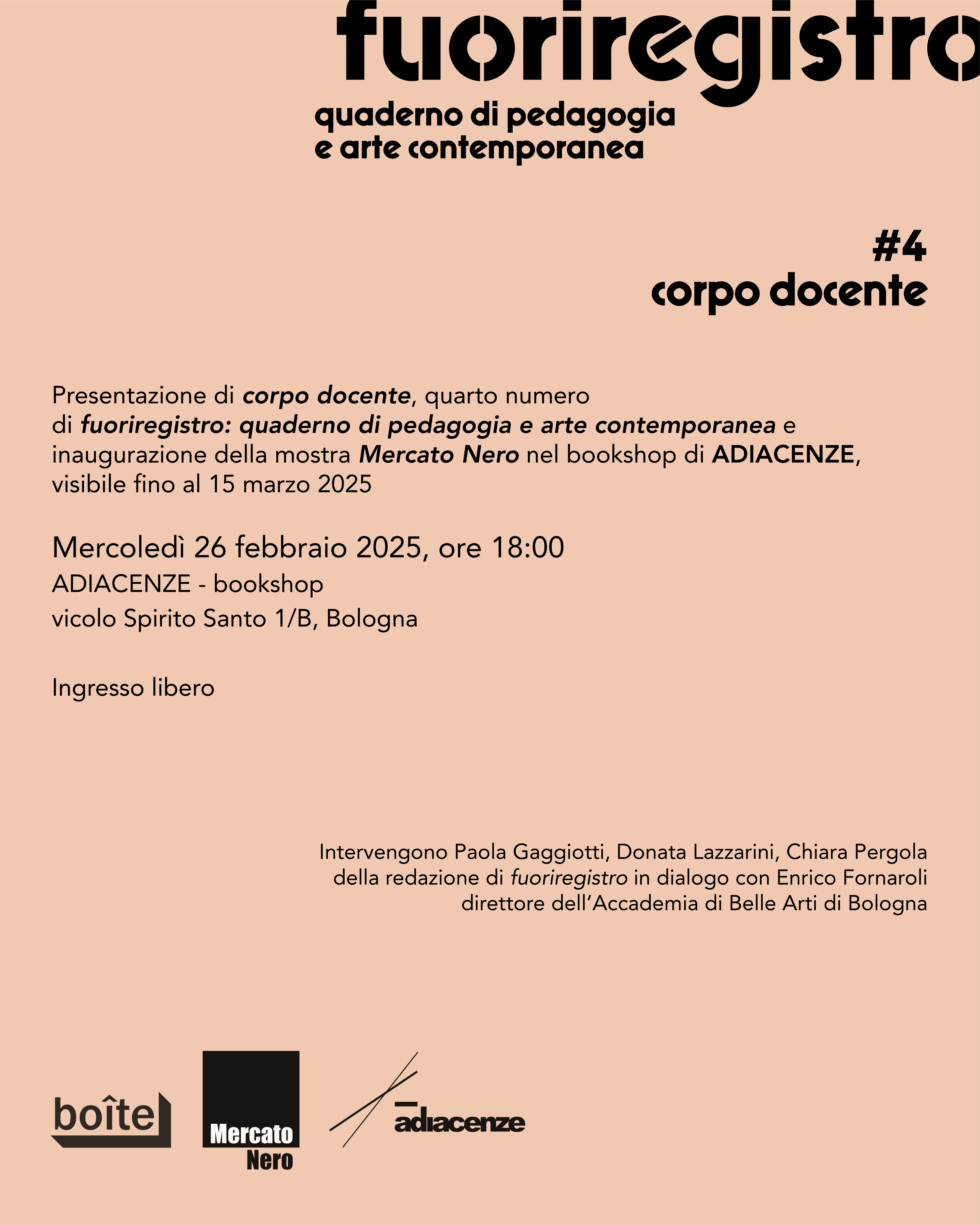 fuoriregistro #4_Mercato Nero_ADIACENZE-2025